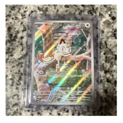 Pokemon Meowth Holo 106/094 Illustration Rare Me02 Phantasmal Flames 70 HP - Image 1