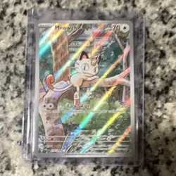 Pokemon Meowth Holo 106/094 Illustration Rare Me02 Phantasmal Flames 70 HP - Image 3