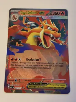 Pokemon TCG Mega Charizard Y Ex Holo Double Rare Ascended Heroes 22/217 - Image 1