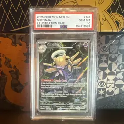 PSA 10 Shedinja 144/132 Pokemon Me01: Mega Evolution Illustration Rare 2025 - Image 1