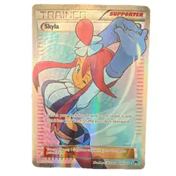 Pokemon Skyla 122/122 Breakpoint Full Art Holo Trainer + Sleeve & Top Loader - Image 1
