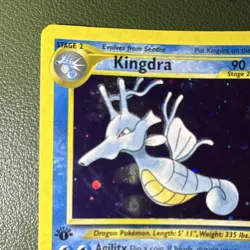Pokemon Company Kingdra 8/111 Neo Genesis 2000 1st Edition Holo Rare 90 HP - Image 2
