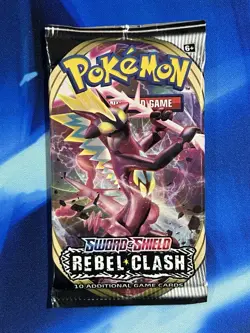 Pokemon 2020 Sword & Shield Rebel Clash Booster Pack Lot X4 Artset SwSh Nm M - Image 2
