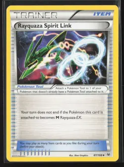 Rayquaza Spirit Link 87/108 Uncommon Roaring Skies Pokemon Near Mint - Image 1