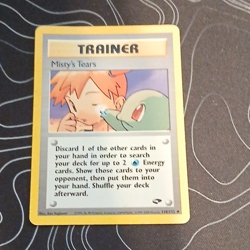 Pokemon Misty's Tears Trainer Uncommon 1st Edition Regular Gym Challenge 118/132 - Image 1