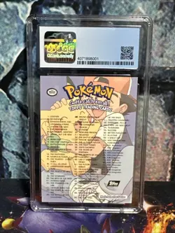 1999 TOPPS POKEMON SERIES 1 2nd PRINT CHECKLIST CGC 9 MINT -- RARE! - Image 2