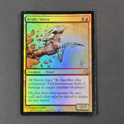 MTG - 1x Acidic Sliver - Premium Deck Series Slivers - LP/NM - Foil - Magic #13 - Image 2