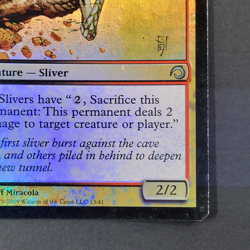 MTG - 1x Acidic Sliver - Premium Deck Series Slivers - LP/NM - Foil - Magic #13 - Image 4