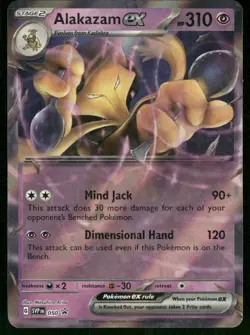 2023 Alakazam ex - 050 Promo Holo NM SV: Scarlet & Violet Promo Cards Pokemon - Image 1