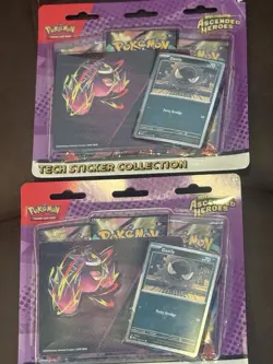 Pokemon Ascended Heroes Tech Sticker Collection x2 (Gastly) Promo Card. - Image 1