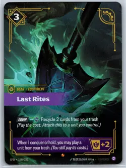 Last Rites Foil Epic Spiritforged 150/221 NM Riftbound Card - Image 1