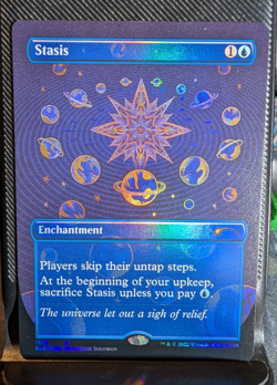 Foil Borderless Stasis - Secret Lair - Image 1