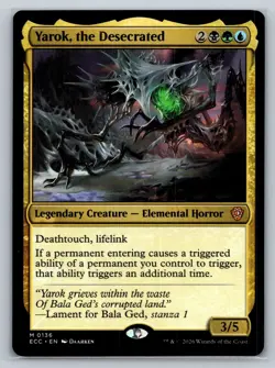 Yarok, the Desecrated Commander: Lorwyn Eclipsed Regular - Image 1