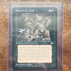 Magic: The Gathering Dance of the Dead Ice Age Uncommon Enchantment Black 6 Reg… - Image 1
