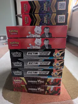 Pokemon TCG Joblot Bundle Darkrai V Star Victini Mewtwo ex Box Mega Gengar... - Image 2
