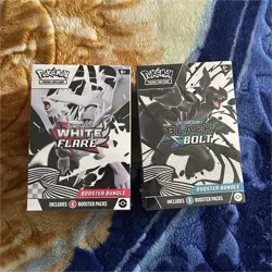 Pokemon TCG Scarlet & Violet White Flare & Black Bolt Booster Bundle 6 Packs - Image 1