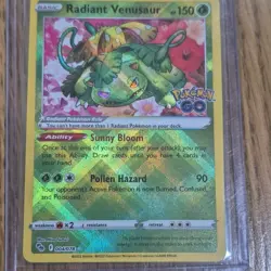 Radiant Venusaur 004/078 Pokemon GO Radiant Rare Holo Ability Card - Image 1
