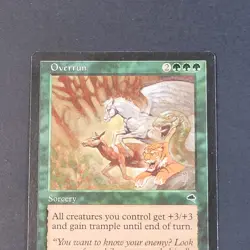 MTG - 1x Overrun- Tempest - NM/LP - Vintage Green - Magic The Gathering - 1997 - Image 5