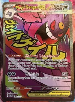 Pokemon Mega Gengar EX Mega Attack Rare MAR Full Art Holo 269/217 NM Mint - Image 1