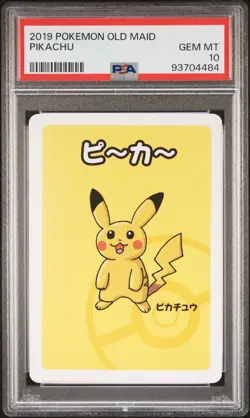 PSA 10 Pikachu 2019 Pokemon Old Maid Card Japanese Promo GEM MINT Slab - Image 1