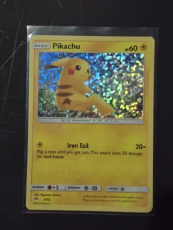 LP Pokemon TCG - Pikachu - 6/12 - McDonald's Promos 2019 Holo - Image 1
