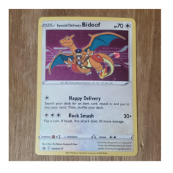 Special Delivery Bidoof Holo Promo SWSH177 SWSH Promo Cards 70 HP English - Image 1
