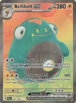Bellibolt ex 237/193 Paldea Evolved Pokemon Near Mint - Image 1