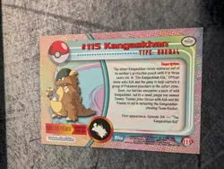 Kangaskhan #115 Topps Trading Cards Series 2 Pokemon Lightly Played - Image 2