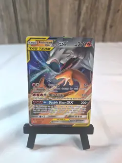 2019 Pokemon SM Unbroken Bonds Reshiram Charizard Tag Team Holo #20/214 HP - Image 1