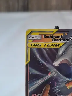 2019 Pokemon SM Unbroken Bonds Reshiram Charizard Tag Team Holo #20/214 HP - Image 3