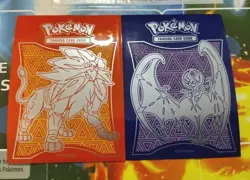 Sun & Moon Base Solgaleo & Lunala ETB Card Sleeve Set 2017 Pokemon Authentic - Image 1