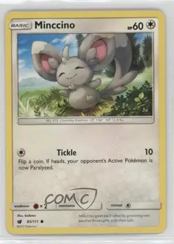 Minccino Pokemon Sun & Moon Crimson Invasion #85 - Image 1