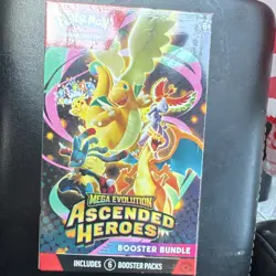 Pokemon TCG Mega Evolution Ascended Heroes Booster Bundle Box 6 Packs English 6+ - Image 2