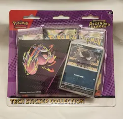 2X Pokemon Ascended Heroes Tech Sticker Collection Set GASTLY & CHARMANDER - Image 1