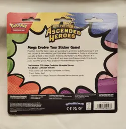 2X Pokemon Ascended Heroes Tech Sticker Collection Set GASTLY & CHARMANDER - Image 2