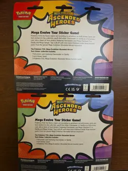 Pokemon Ascended Heroes Tech Sticker Collection Set of 2 Gastly / Gengar In Hand - Image 2