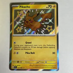 Pikachu 131/091 - Paldran Fates Shiny Rate (NM) - Pokemon TCG - Image 1