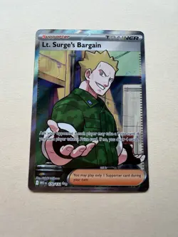 Pokemon TCG Lt. Surge's Bargain 170/132 Ultra Rare Holo Me01: Mega Evolution 20… - Image 1
