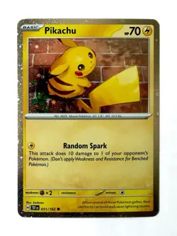 Pokemon TCG Pikachu 051/162 GREAT COSMOS Holo Temporal Forces SV05 Holo Rare NM - Image 1