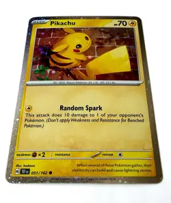 Pokemon TCG Pikachu 051/162 GREAT COSMOS Holo Temporal Forces SV05 Holo Rare NM - Image 2