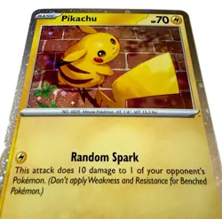 Pokemon TCG Pikachu 051/162 GREAT COSMOS Holo Temporal Forces SV05 Holo Rare NM - Image 3