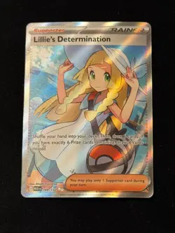 Pokemon Lillie's Determination Mega Evolution Ultra Rare Holo Trainer 169/132 - Image 1