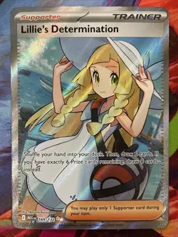 Pokemon Lillie's Determination 169/132 Me01: Mega Evolution Holo TCG - Image 1