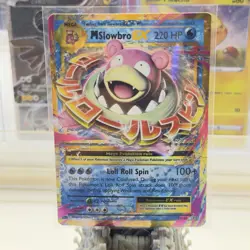 Pokemon M Slowbro EX Ultra Rare Holo Evolutions 27/108 Mega Full Art - Image 1
