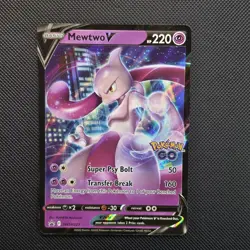 Mewto V SWSH223 S&V Pokemon Go Promo Ultra Rare Full Art Near Mint - Image 4