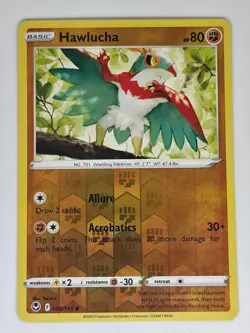 Hawlucha 098/195 Reverse Holo C Pokemon Silver Tempest NM - Image 1