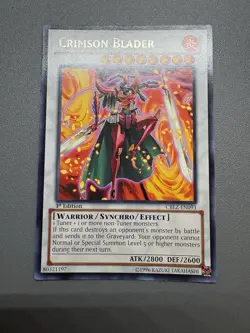 Yu-Gi-Oh! Crimson Blader Rare 1st Edition CBLZ-EN093 LP - Image 1