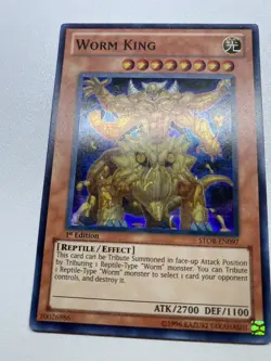 Yugioh Worm King Super Rare 1st Edition STOR-EN097 HP - Image 1