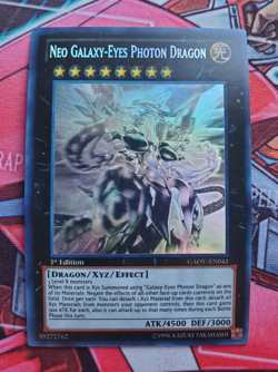 Yugioh Neo Galaxy-Eyes Photon Dragon GAOV-EN041 Ghost Rare 1st Edition VLP - Image 1