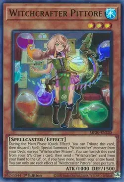 Yugioh - Witchcrafter Pittore (Ultra Rare) (1st Edition) - MP20-EN220 (P) - Image 1